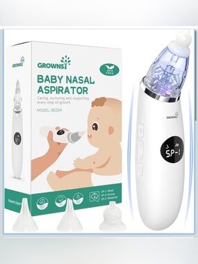 GROWNSY Baby Nasal Aspirator - White - New Sealed Box